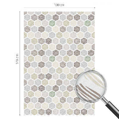 Samolepiaca fólia na sklo vitrážová Geometrické vlny