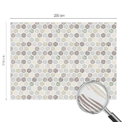 Samolepiaca fólia na sklo vitrážová Geometrické vlny