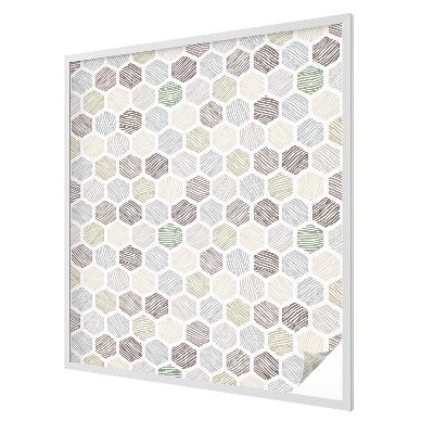 Samolepiaca fólia na sklo vitrážová Geometrické vlny