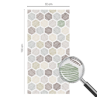 Samolepiaca fólia na sklo vitrážová Geometrické vlny