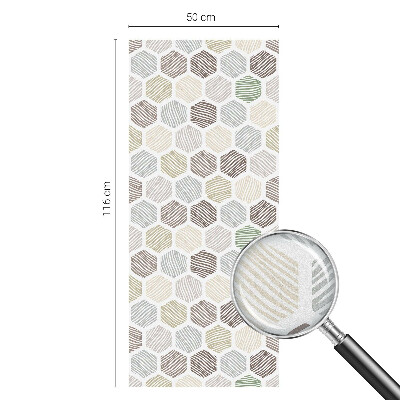 Samolepiaca fólia na sklo vitrážová Geometrické vlny