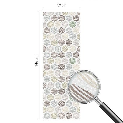 Samolepiaca fólia na sklo vitrážová Geometrické vlny