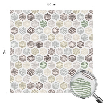 Samolepiaca fólia na sklo vitrážová Geometrické vlny