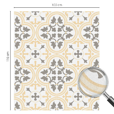 Matná fólia na okno vitráž Rastlinné vzory