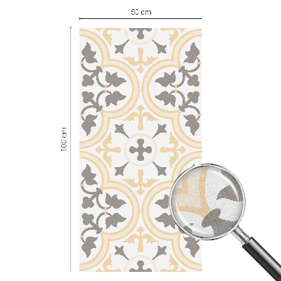 Matná fólia na okno vitráž Rastlinné vzory