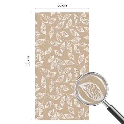 Fólia na sklo na ochranu súkromia Listy prírody