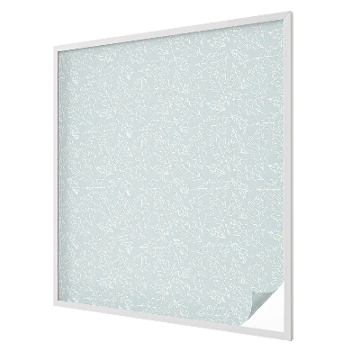 Matná fólia na okno vitráž Dubové listy