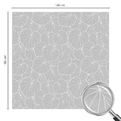 Fólia na sklo na ochranu súkromia Listová elegancia