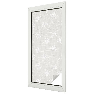 Ochranná fólia na sklo vitráž Kvetinové vzory