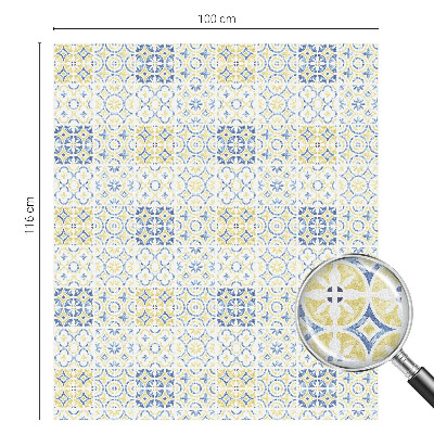 Matná fólia na okno vitráž Klasické dlaždice