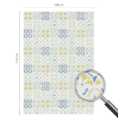 Matná fólia na okno vitráž Klasické dlaždice