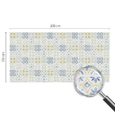 Matná fólia na okno vitráž Klasické dlaždice