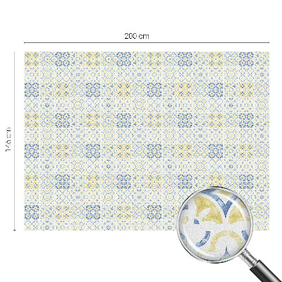 Matná fólia na okno vitráž Klasické dlaždice