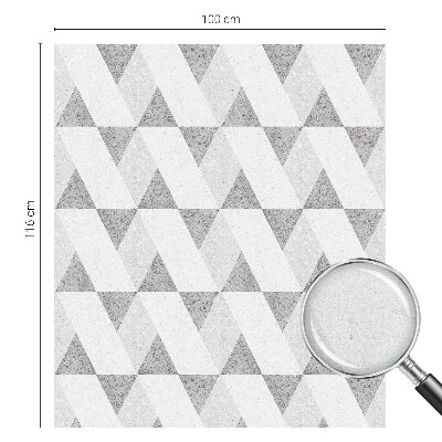 Ochranná fólia na sklo vitráž Sivé trojuholníky