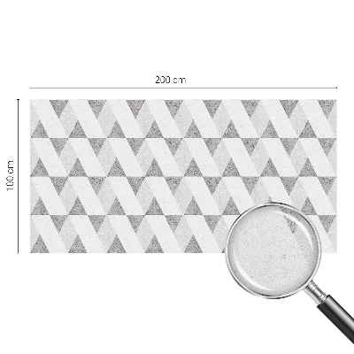 Ochranná fólia na sklo vitráž Sivé trojuholníky