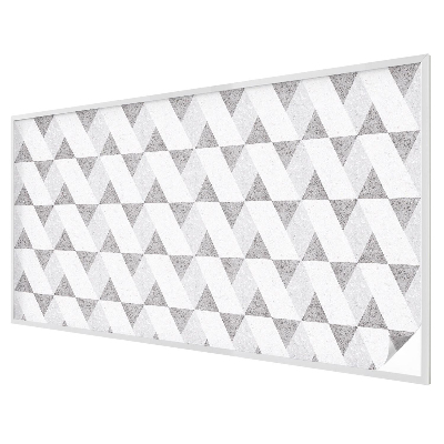 Ochranná fólia na sklo vitráž Sivé trojuholníky