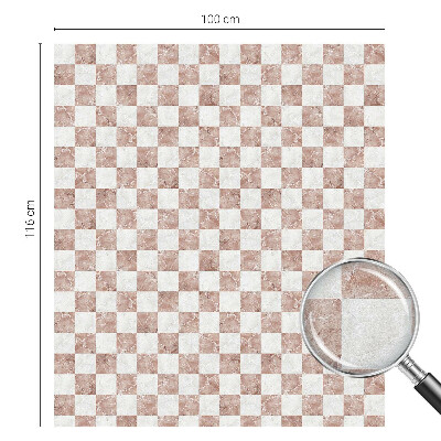 Nepriehľadná fólia na okno Klasická šachovnica