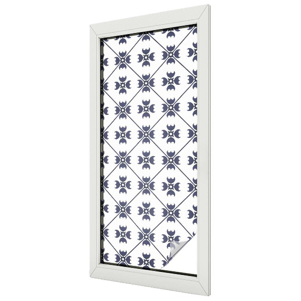 Matná fólia na okno vitráž Rastlinný motív