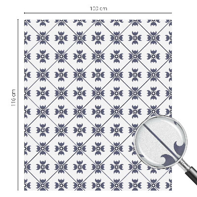 Matná fólia na okno vitráž Rastlinný motív