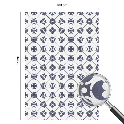 Matná fólia na okno vitráž Rastlinný motív