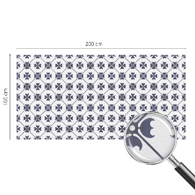 Matná fólia na okno vitráž Rastlinný motív