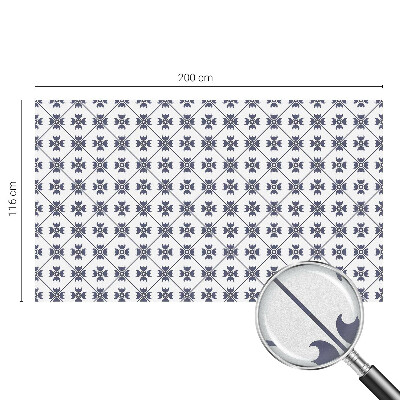 Matná fólia na okno vitráž Rastlinný motív