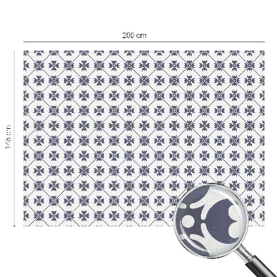 Matná fólia na okno vitráž Rastlinný motív