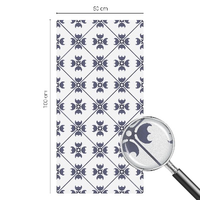 Matná fólia na okno vitráž Rastlinný motív