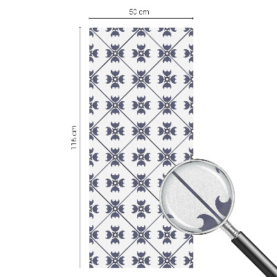 Matná fólia na okno vitráž Rastlinný motív