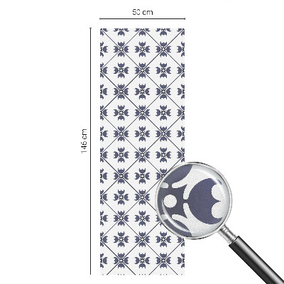 Matná fólia na okno vitráž Rastlinný motív