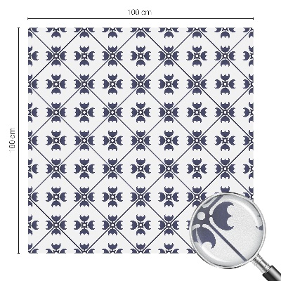 Matná fólia na okno vitráž Rastlinný motív