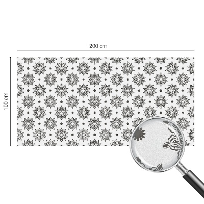 Matná fólia na okno vitráž Klasické rozety