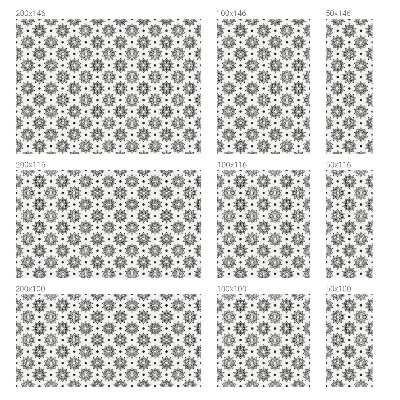 Matná fólia na okno vitráž Klasické rozety