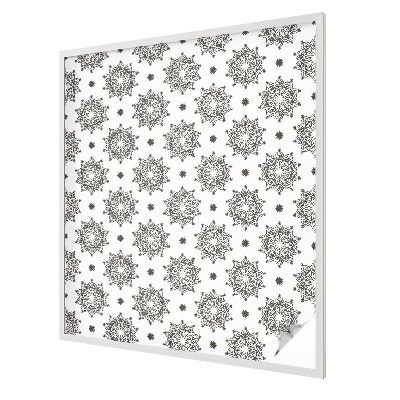 Matná fólia na okno vitráž Klasické rozety