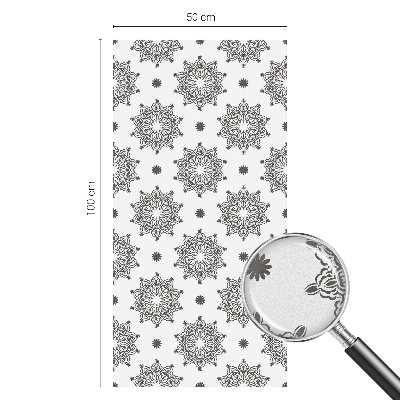 Matná fólia na okno vitráž Klasické rozety