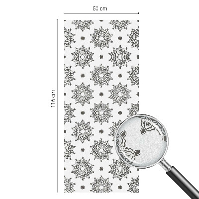 Matná fólia na okno vitráž Klasické rozety