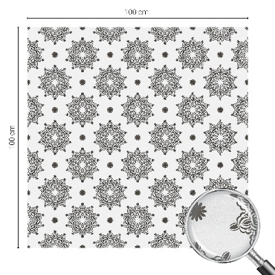 Matná fólia na okno vitráž Klasické rozety