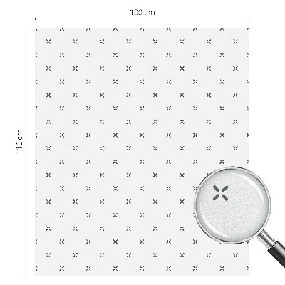 Samolepiaca fólia na sklo vitrážová Geometrické kríže