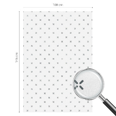 Samolepiaca fólia na sklo vitrážová Geometrické kríže