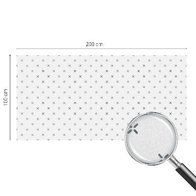 Samolepiaca fólia na sklo vitrážová Geometrické kríže