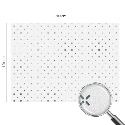 Samolepiaca fólia na sklo vitrážová Geometrické kríže