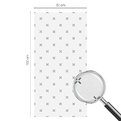 Samolepiaca fólia na sklo vitrážová Geometrické kríže