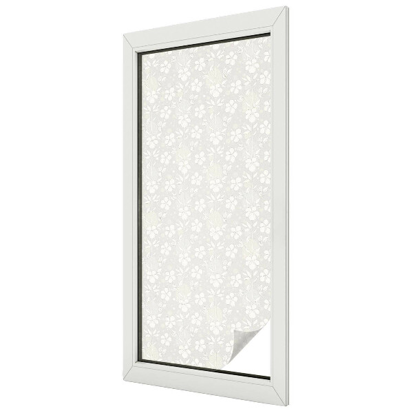 Nepriehľadná fólia na okno Jemné kvety