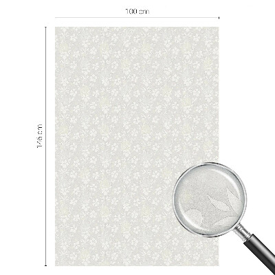 Nepriehľadná fólia na okno Jemné kvety