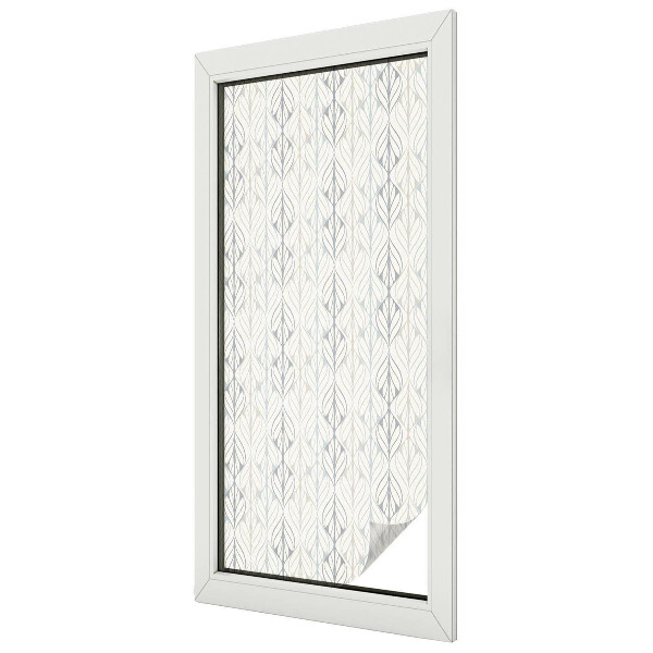 Ochranná fólia na sklo vitráž Listový vzor