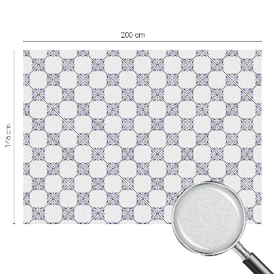 Samolepiaca fólia na sklo vitrážová Geometrické dlaždice