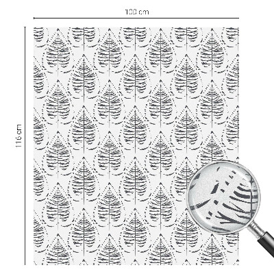 Nepriehľadná fólia na okno Listová elegancia