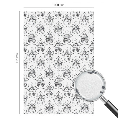 Nepriehľadná fólia na okno Listová elegancia