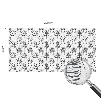 Nepriehľadná fólia na okno Listová elegancia