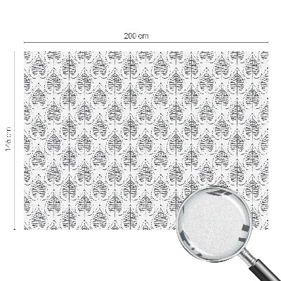 Nepriehľadná fólia na okno Listová elegancia